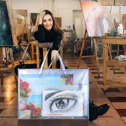 BUSOHA Art Portfolio Bag with Handle and Zipper - Image 2