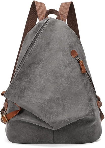 KL928 PU Leather Vintage Backpack – Large Casual Daypack Outdoor Travel by KL928