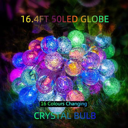 Metaku Outdoor String Lights Battery Operated 16.4ft 50LED Fairy Lights - Image 2