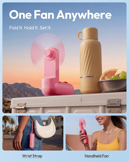 Gaiatop Portable Handheld Fan, 3 in 1 Mini Fan Handheld, Foldable Personal Fans - Image 4