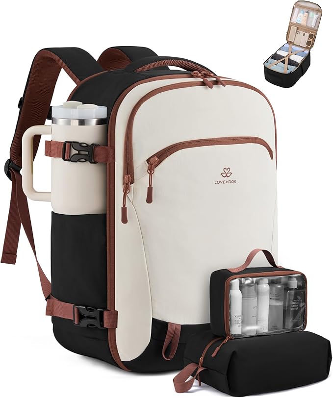 LOVEVOOK Travel Backpack for Women, 42L Airline Approved Carry On Backpack by LOVEVOOK