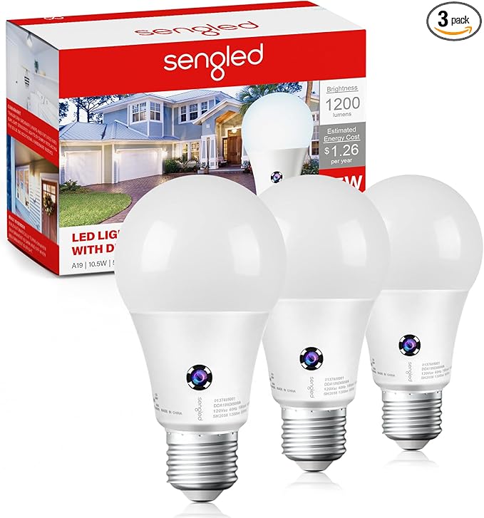 Sengled Dusk to Dawn LED Outdoor Light Bulb, 75 Watt Equivalent, 1200 Lumens by Sengled