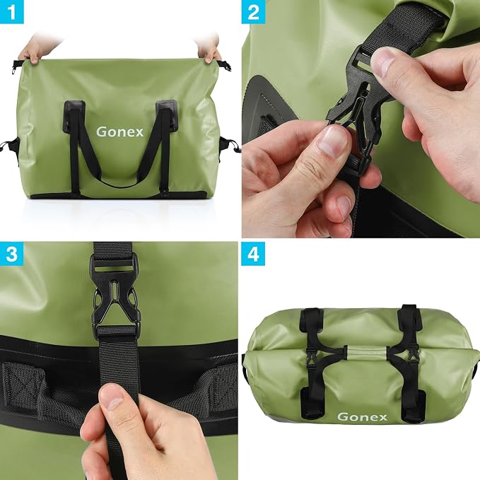 Gonex 40L 60L 80L Extra Large Waterproof Duffle Travel Dry Duffel Bag Heavy - Image 7