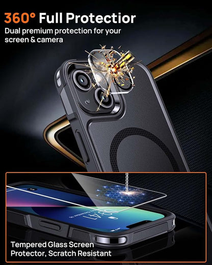 Lanhiem Magnetic for iPhone 13 Case, 2 Pack 10 FT Military Drop Protection - Image 3