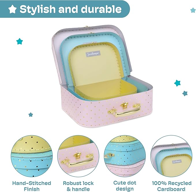 Jewelkeeper Decorative Storage Boxes Set of 3 - Image 5