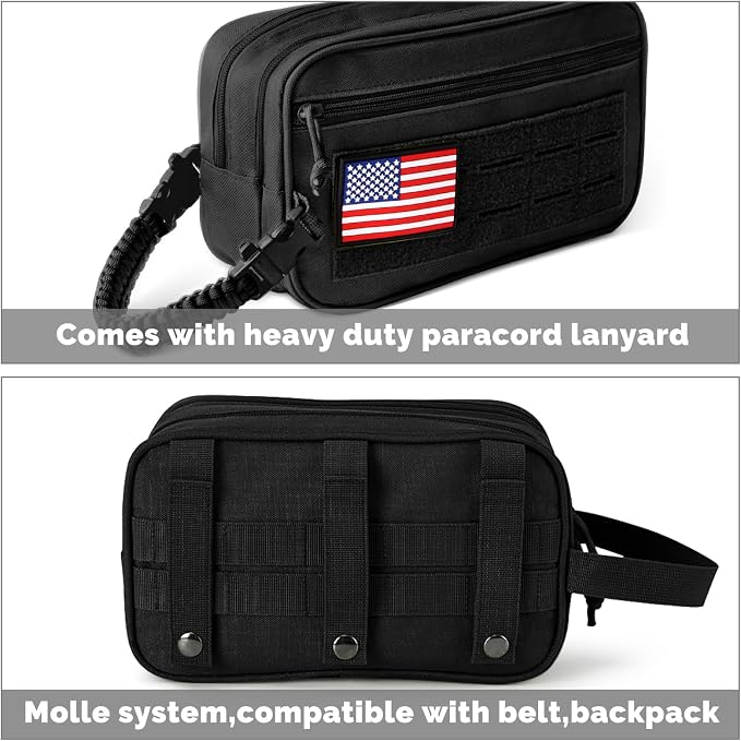 Toiletry Bag for Men Tactical Travel Dopp Kit - Image 3