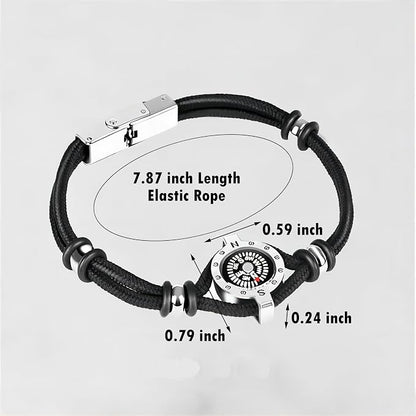 Innocence Adjustable Paracord Wrist Compass Bracelet - Image 2
