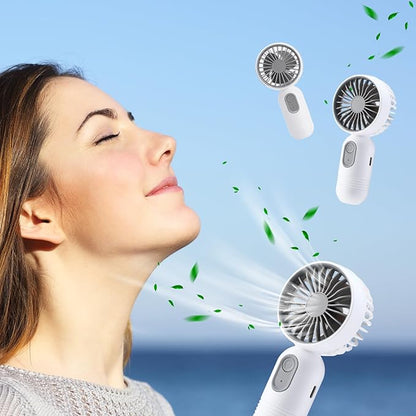 Rossesay 6 Pcs Mini Portable Fan Bulk Cute Handheld Lightweight Small Little - Image 5