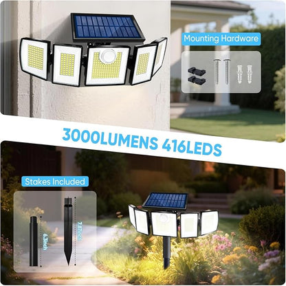MDCMDCM Solar Lights Outdoor Waterproof Motion Sensor - Image 5