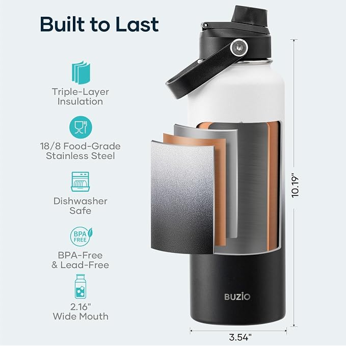 BUZIO Insulated Water Bottle - Image 4