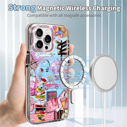 Case for iPhone 15 Pro, Cover Holiday Trip World Map Phone Case Design，for - Image 4