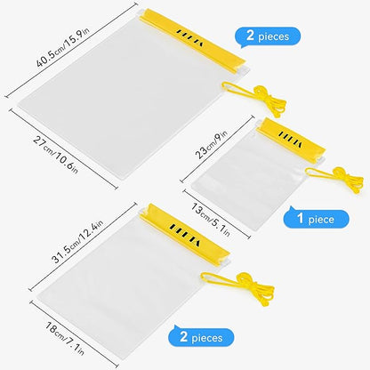 HEETA 5-Pack Clear Waterproof Dry Bag Pouch, Water Tight Cases Dry Bags - Image 4