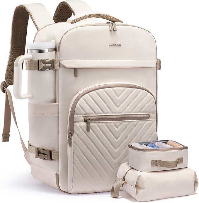 LOVEVOOK 40L Travel Backpack for Women Men, TSA Personal Item Travel Bag Fits by LOVEVOOK