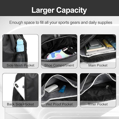 Hoedia Sports Drawstring Backpack - Image 3