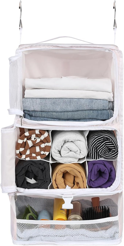 Surblue Hanging Shelves Travel Storage Bag Compression Packing Cube by SURBLUE