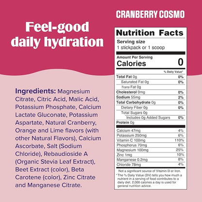 Ultima Replenisher Daily Electrolyte Powder – Cranberry Cosmo, 16 Stickpacks – - Image 3