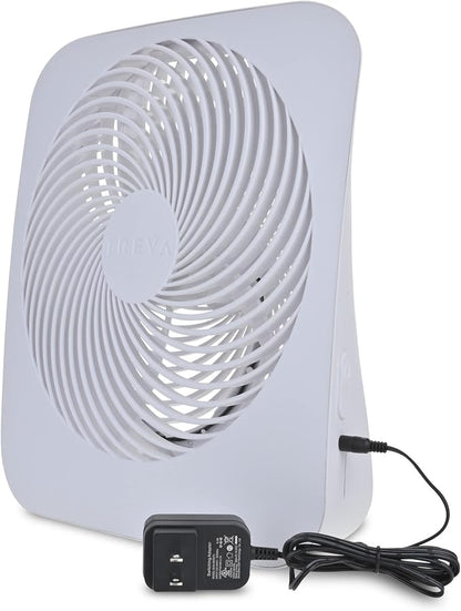 Treva 10-Inch Portable Fan, Powered by Battery and/or AC Adapter - Image 2