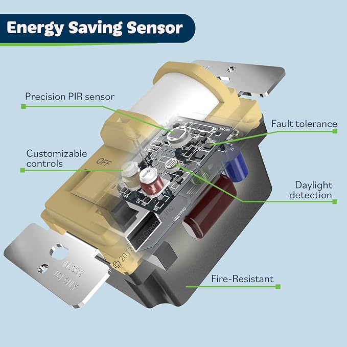 TOPGREENER in Wall PIR Motion Sensor Light Switch, Occupancy Sensor Switch - Image 4