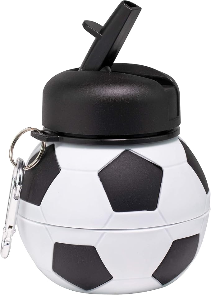 Maccabi Art Collapsible Silicone Soccer Ball Water Bottle - Image 3