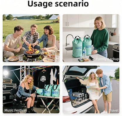 8L/281oz Outdoor Collapsible Water Jug BPA-Free w/Adjustable Faucet - Image 4