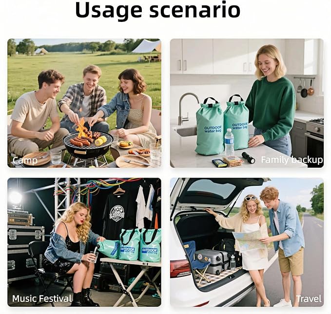 8L/281oz Outdoor Collapsible Water Jug BPA-Free w/Adjustable Faucet - Image 4