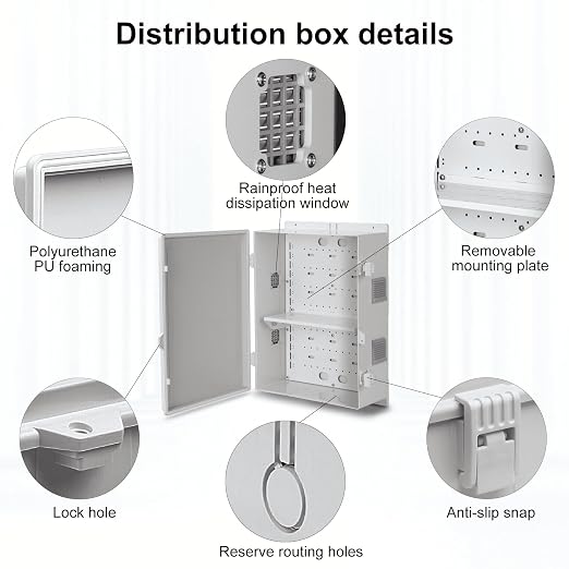 Namunanee Outdoor Electrical Junction Box, ABS Water Resistant Enclosure - Image 6