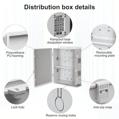 Namunanee Outdoor Electrical Junction Box, ABS Water Resistant Enclosure - Image 6