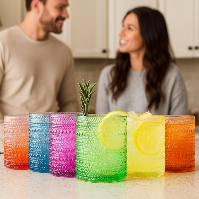 Khen Hobnail Drinking Glasses - Image 6