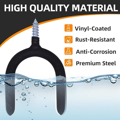 12 Pack Garage Storage System Steel U Hooks - Image 4