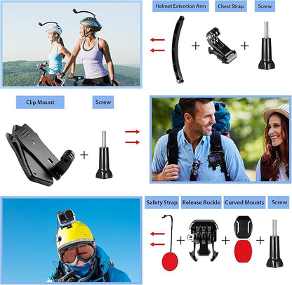 HONGDAK Action Camera Accessories Kit - Image 5