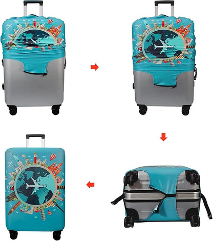 WUJIAONIAO Travel Luggage Cover Baggage Suitcase Cover Protector Skins 18-32 - Image 4