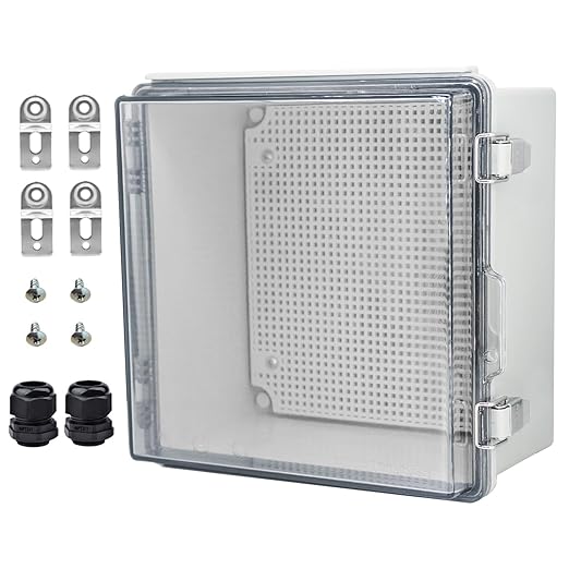 Waterproof Electrical Box with Mounting Plate, IP67 Junction Box Stainless by YETLEBOX