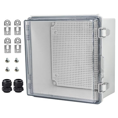 Waterproof Electrical Box with Mounting Plate, IP67 Junction Box Stainless by YETLEBOX