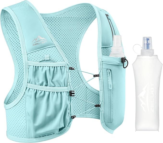 Zelvot Running Vest for Women Men, USA Original Patent, Adjustable Chest Straps by Zelvot