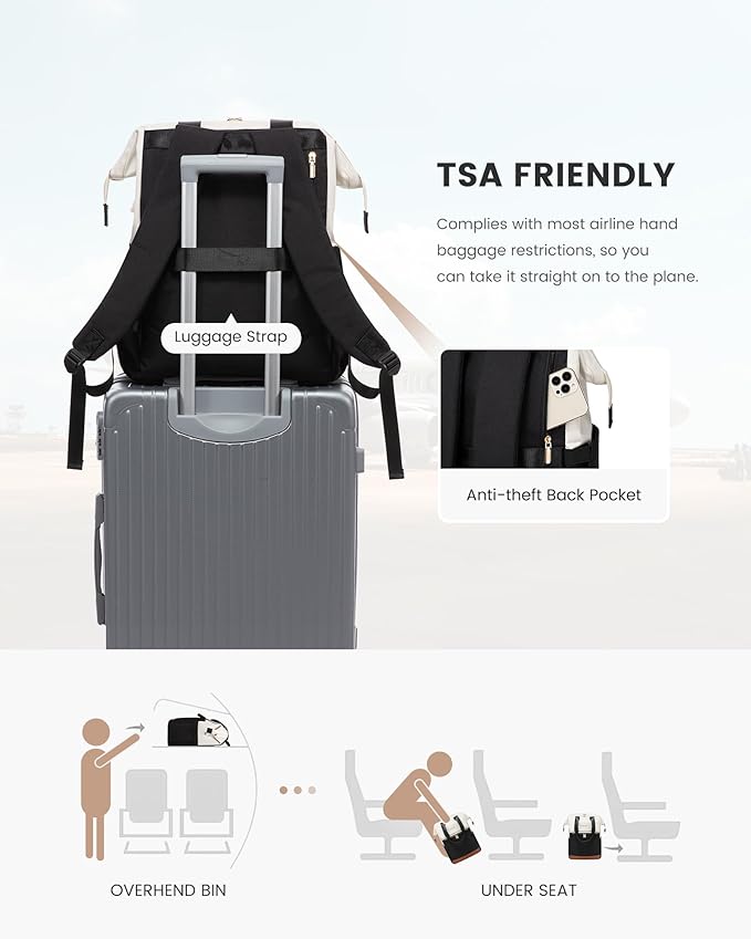 LOVEVOOK Laptop Backpack for Women, 15.6 Inch Work Laptop Bag - Image 5