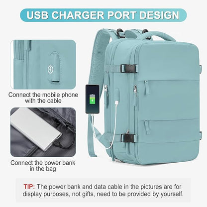 coofay Expandable Backpack For Traveling On Airplane Travel Backpack For Women - Image 6