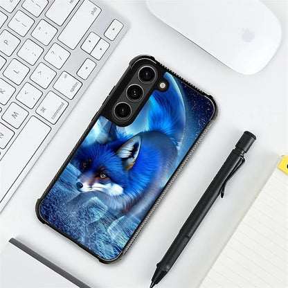 for Samsung Galaxy S23 Case, Snowy Mountain Fox Lake Pattern Graphic Design - Image 7