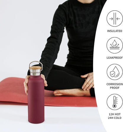 Bambaw 16 oz Water Bottle Insulated, Reusable Stainless Steel Water Bottle - Image 3