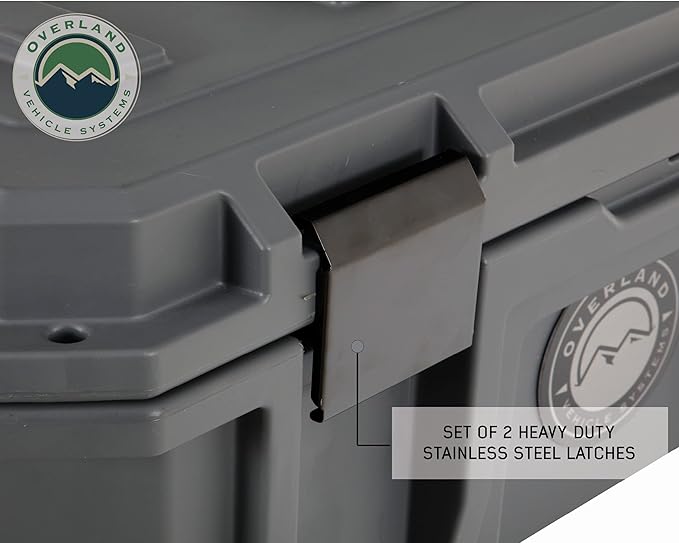 Overland Vehicle Systems 40100001 Dark Gray 53 QT Dry Box Storage - Image 7