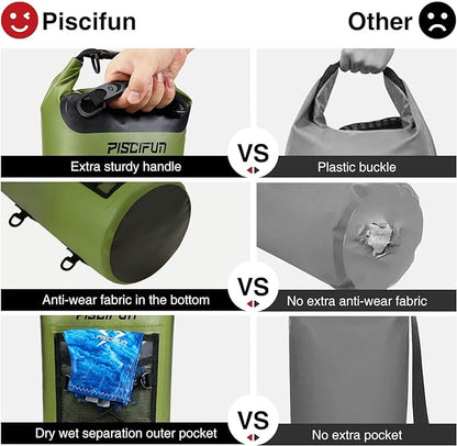 Piscifun Dry Bag, Waterproof Floating Backpack 10L/20L/30L/40L - Image 4