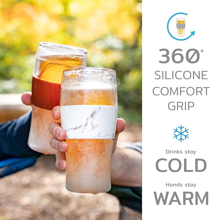 HOST Beer FREEZE Beer Glass Cups Set Drinking Glasses, Freezer Mugs - Image 4