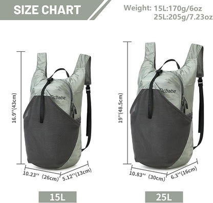 Ultra Lightweight Foldable Backpack, Water Resistant Small Packable Hiking - Image 3