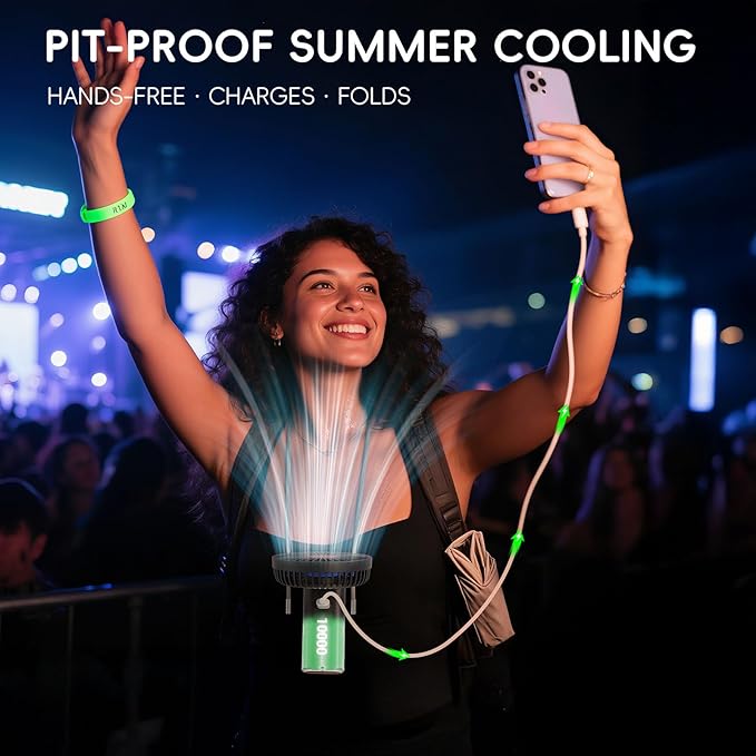 HandFan Upgraded 10, 000 mAh Quiet Handheld Fan - Image 5
