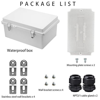 Waterproof Electrical Box with Mounting Plate, IP67 Junction Box Stainless - Image 4