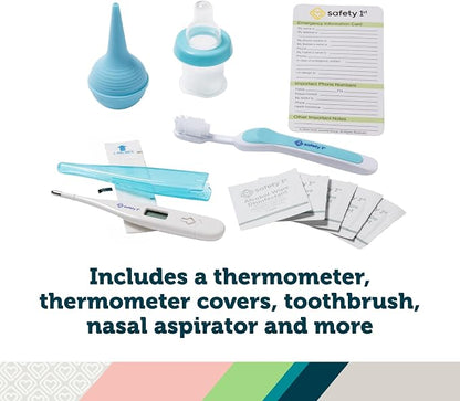 Safety 1st Deluxe Baby Healthcare and Grooming Kit, Arctic Blue, Newborn Baby - Image 3