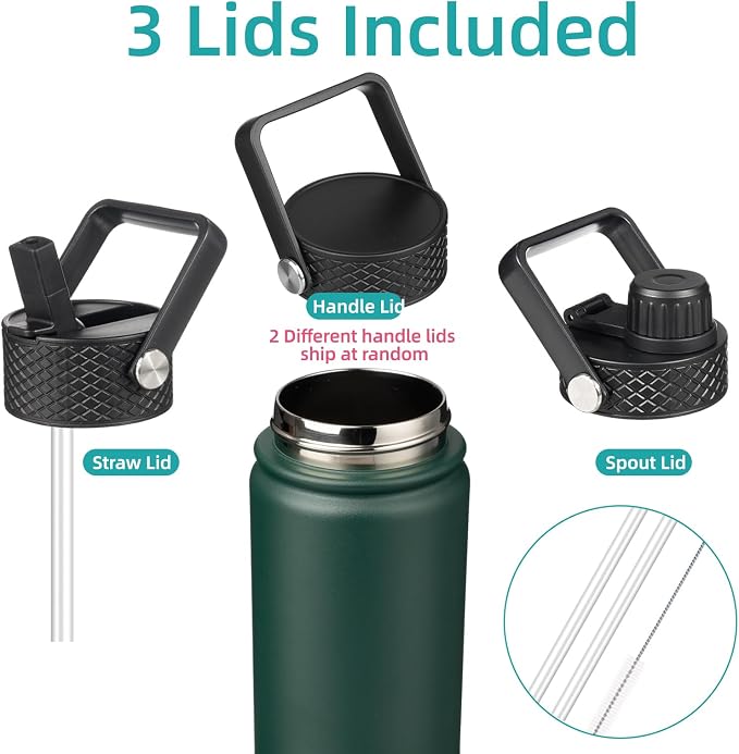Konokyo Insulated Water Bottle 24oz Stainless Steel Sport Bottles - Image 3