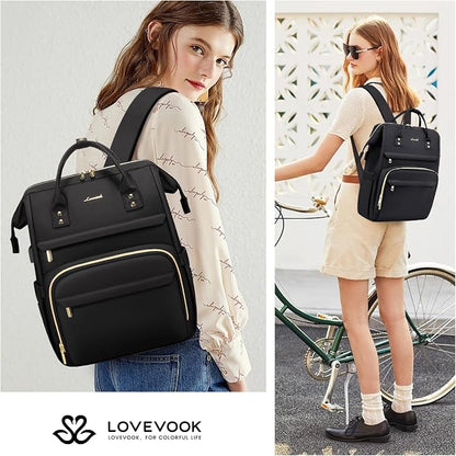 LOVEVOOK Laptop Backpack for Women, 17 Inch Professional Womens Travel Backpack - Image 7