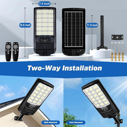 Solar Street Lights Outdoor Waterproof, 21000LM 6500K LED Motion Sensor Lights - Image 6