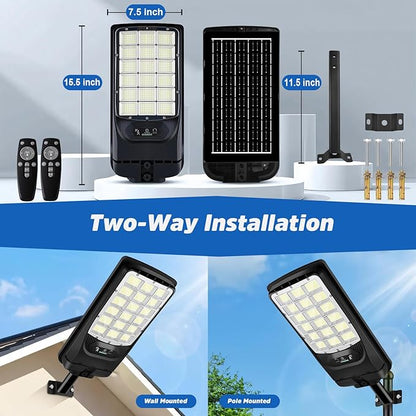 Solar Street Lights Outdoor, 21000LM 6500K Motion Sensor Solar Lights Waterproof - Image 6