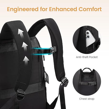 LOVEVOOK Mens Backpack with Giant Tumbler Holder Pocket, 15.6 Inch Everyday - Image 5